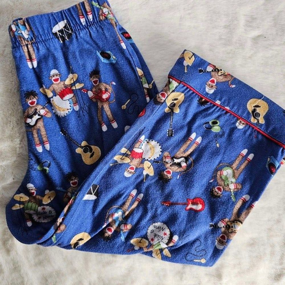 sock monkey sleeping pants 3t loose fit